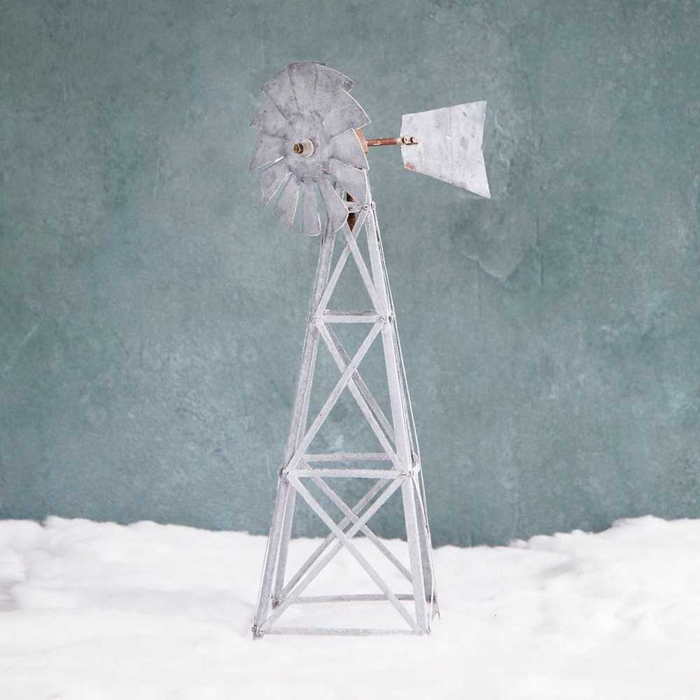 Concordville Anthropologie Terrain Zinc Metal Village Windmill